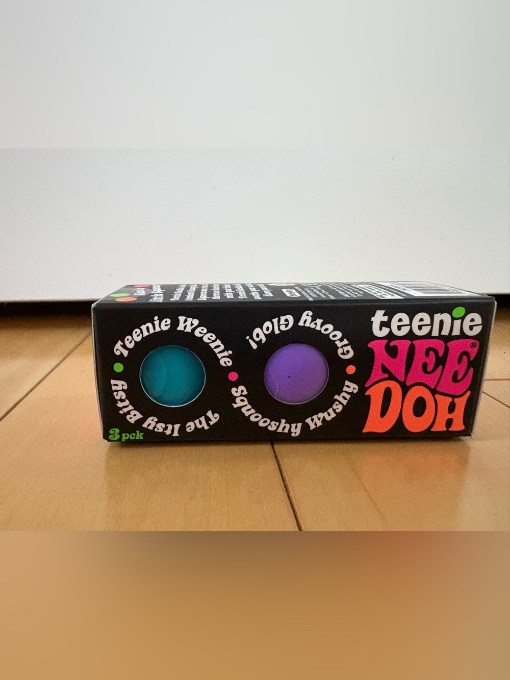 Needoh Schylling Teenie Weenie Squishy Stress Balls Nee Doh Set of 3 in Box